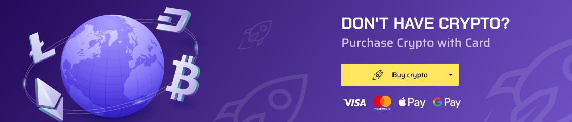 Don't have crypto? Purchase Crypto with Card